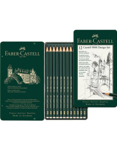 ESTUCHE FABER CASTELL 9000 12 LAPICES 5B-5H 119064