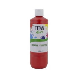 TEMPERA ESCOLAR TITAN 500ML ROJO