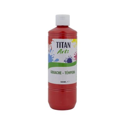 TEMPERA ESCOLAR TITAN 500ML ROJO