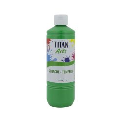 TEMPERA ESCOLAR TITAN 500ML VERDE CLARO