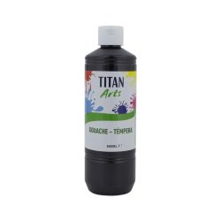 TEMPERA ESCOLAR TITAN 500ML NEGRO