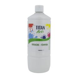 TEMPERA ESCOLAR TITAN 1000ML BLANCO