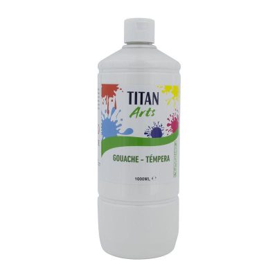 TEMPERA ESCOLAR TITAN 1000ML BLANCO