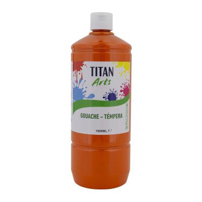 TEMPERA ESCOLAR TITAN 1000ML NARANJA