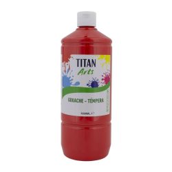 TEMPERA ESCOLAR TITAN 1000ML ROJO