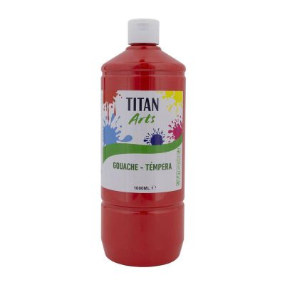 TEMPERA ESCOLAR TITAN 1000ML ROJO