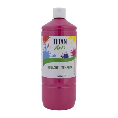 TEMPERA ESCOLAR TITAN 1000ML ROSA