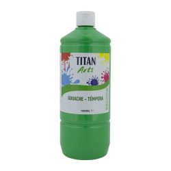 TEMPERA ESCOLAR TITAN 1000ML VERDE CLARO