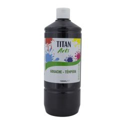 TEMPERA ESCOLAR TITAN 1000ML NEGRO