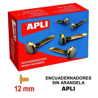 ENCUADERNADOR APLI SIN ARANDELA 12MM CAJA 100UD
