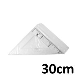 ESCUADRA ESCOLAR DFH GRADUADO C/BISEL 30CM