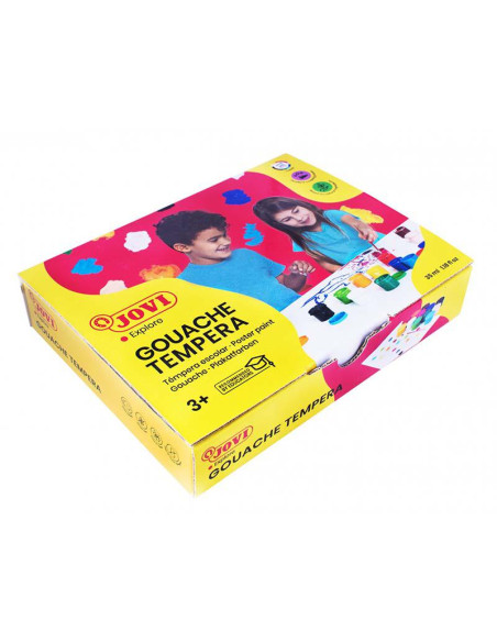 TEMPERA JOVI ESCOLAR 35ML CAJA 12 COLORES SURTIDOS