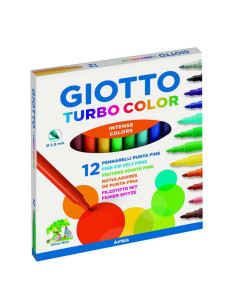 ROTULADOR ESCOLAR GIOTTO TURBO COLOR 12 COLORES