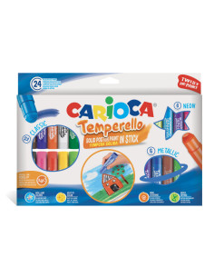 TEMPERA SOLIDA CARIOCA BARRAS 24 COLORES
