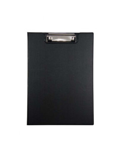CARPETA CON PINZA Y TAPA DOHE PVC A4 NEGRA