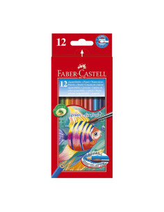 LAPIZ ACUARELABLE FABER CASTELL 12 COLORES