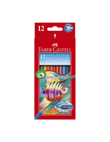 LAPIZ ACUARELABLE FABER CASTELL 12 COLORES