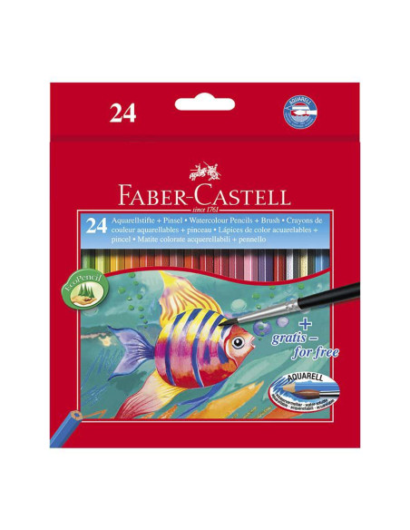 LAPIZ ACUARELABLE FABER CASTELL 24 COLORES