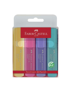 RESALTADOR FABER TEXTLINER 46 BLISTER 4 COLORES