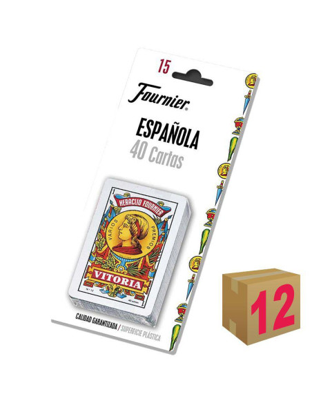 BARAJA ESPAÑOLA FOURNIER Nº15 BLISTER C/12 UDS