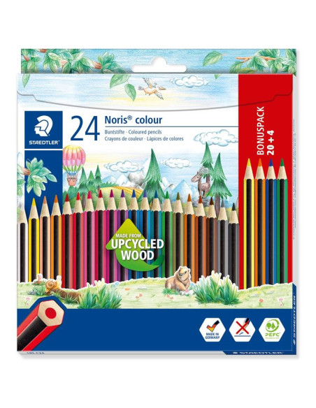 LÁPIZ ESCOLAR STAEDTLER NORIS COLOUR 24 COLORES