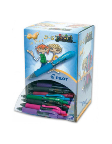 BOLIGRAFO PILOT G-2 PIXIE EXPOSITOR 84 UDS