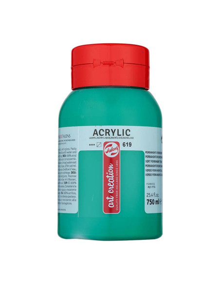 ACRILICO TAC 750 ML VERDE PERMANENTE OSCURO 619 ACRILICO TAC 750 ML VERDE PERMANENTE OSCURO 619