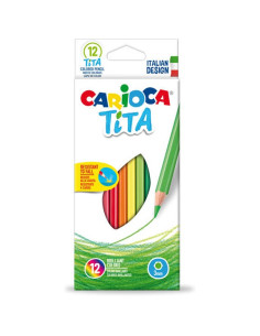 LAPIZ ESCOLAR CARIOCA TITA 12 COLORES