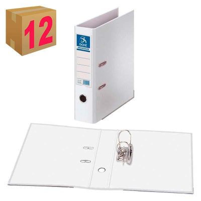 ARCHIVADOR PALANCA DOHE F L/A FORRADO BLANCO C/12