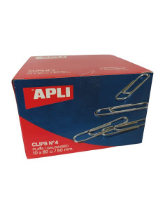CLIPS PLATA APLI Nº4 50MM 80U 11716 C/10