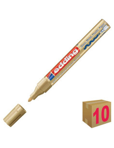 ROTULADOR PERMANENTE EDDING 750 ORO C/10