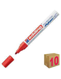 ROTULADOR PERMANENTE EDDING 750 ROJO C/10