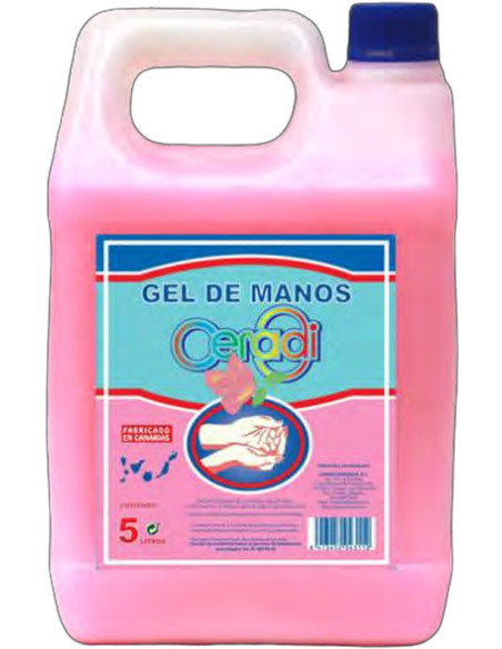 GEL DE MANOS CERADI AROMA ROSAS 5L
