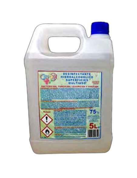 DESINFECTANTE HIDROALCOHOLICO 75  CERADI 5L