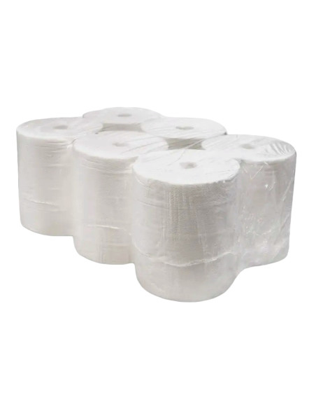 PAPEL SECAMANOS MAXI 2 CAPAS SIN MANDRIL PACK 6 UD