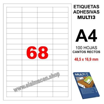 ETIQUETA MULTI3 48 5 X 16 9 100H 10490
