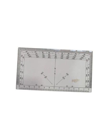 TRANSPORTADOR NAUTICO RECTANGULAR 15CM