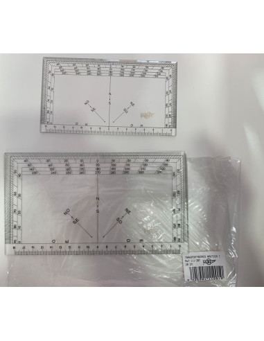 TRANSPORTADOR NAUTICO RECTANGULAR 15CM