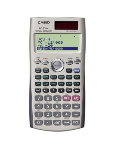 CALCULADORA CASIO FINANCIERA FC-200V EN BLISTER