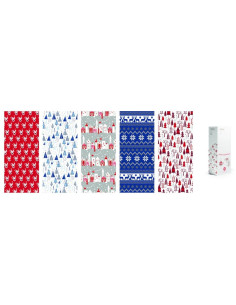 PAPEL REGALO NAVIDAD NORD ROLLO 0 7X2 M CAJA 50 UD
