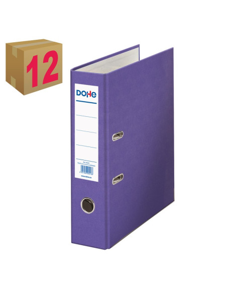 ARCHIVADOR PALANCA DOHE F L/A FORRADO MORADO C/12
