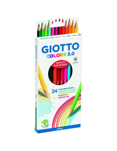 LAPIZ ESCOLAR GIOTTO COLORS 3 0 CAJA 24 COLORES