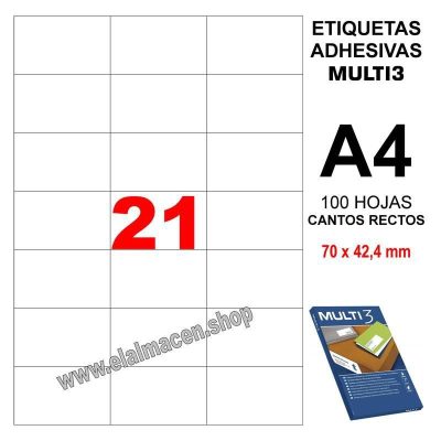 ETIQUETA MULTI3 70 X 42 4 100H 4705