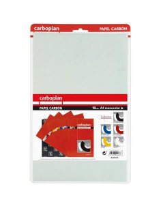 PAPEL CARBON GRAFOPLAS A4  BLISTER 10H BLANCO