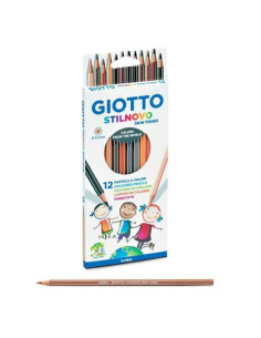 LAPIZ ESCOLAR GIOTTO STILNOVO CAJA 12 COLORES