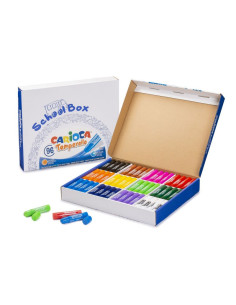TEMPERA SOLIDA CARIOCA BARRAS PACK ESCOLAR 96 UDS