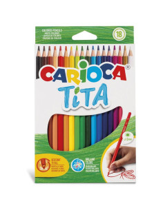 LAPIZ ESCOLAR CARIOCA TITA 18 COLORES