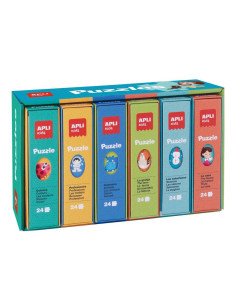 PUZLES EDUCATIVOS 24 PIEZAS PACK DE 6