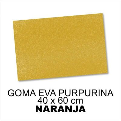 GOMA EVA CON PURPURINA 40X60CM 2MM ORO