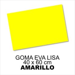 GOMA EVA LISA 40X60CM 2MM AMARILLA